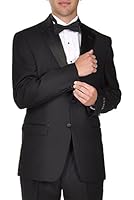 Ralph Lauren Men's Super 130's Wool Two Button Black Tuxedo