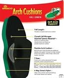 Spenco Arch Cushions (Full Length), Available in Various Sizes