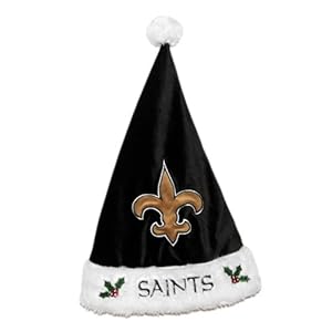 New Orleans Saints Santa Hat