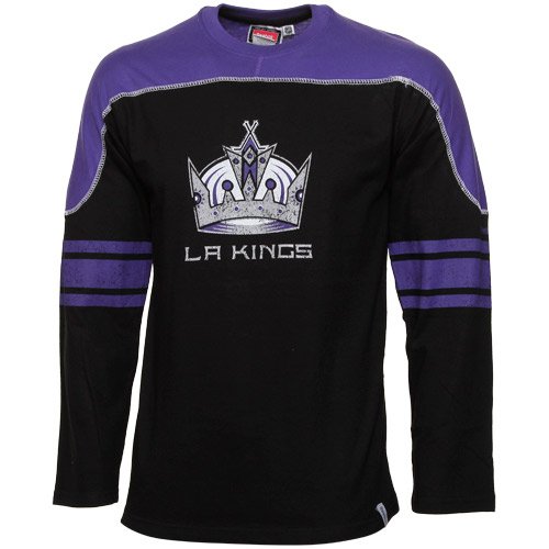 NHL Youth Los Angeles Kings Shootout L/S Tee - R58Dxyhh (Black, Medium)