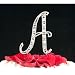 Swarovski Crystal Monogram Cake Topper Vintage Style - Letter A
