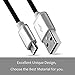 Micro USB Cables [3-Pack], iSeeker 6.6ft Premium High Speed USB 2.0 A Male to Micro B Sync and Charge Cables for Samsung, HTC, Motorola, Nokia and More Android Phone (Black)