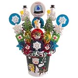 frosty the snowman lollipop bouquet