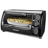 Black & Decker TRO490B 1200-Watt 4-Slice Countertop Oven and Broiler with Removable Crumb Tray