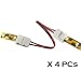 HitLights LED PCB Connector-2 Conductor, 4pcs, Strip to Strip, Any Angel Turn, For monochrome LED strip