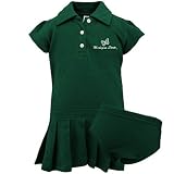 Michigan State Spartans Green Infant Pique Dress