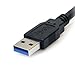 StarTech.com 10 ft Black SuperSpeed USB 3.0 Cable A to B - M/M- for P/N: PCIUSB3S4 - PEXUSB3S23 - PEXUSB3S24 - PEXUSB3S25 - PEXUSB3S44V - PEXUSB3S4V (USB3SAB10BK)