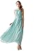 Fashion Plaza Elegant Chiffon Tie Neck Halter Maxi Dress with Belt W01005