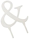 Weddingstar 3 Inch H Brushed Silver Monogram - & Symbol
