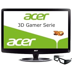 Acer HS244HQbmii 59,9 cm (23,6 Zoll) 3D LED Monitor inkl. 3D-Brille (VGA, HDMI, 2ms Reaktionszeit, 120Hz) schwarz