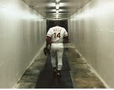 Pete Rose Cincinnati Reds Walking in Tunnel 8x10 Photo