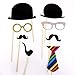 Mintbon 58PCS Colorful Props On A Stick Mustache Photo Booth Party Fun Wedding Christmas Favor