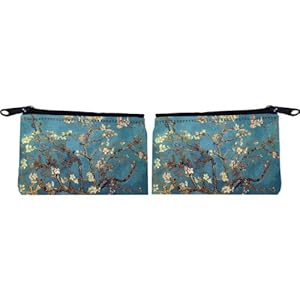 Rikki Knight Van Gogh Almond Blossoms Design Scuba Foam Coin Purse Wallet - unisex - Affordable gift for all occassions