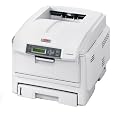 OKI C810CDTN Farb Laserdrucker (1200 x 600 dpi, 128MB Speicher, Ethernet RJ45, Papierkassette mit Unterschrank, USB 2.0)