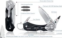LEATHERMAN Knife h503 Straight/Serrated Edge Gray Nylon Sheath Box Model # 830523