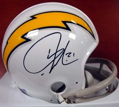 LaDainian Tomlinson Autographed/Hand Signed San Diego Chargers Mini Helmet PSA/DNA