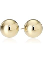 14k Yellow Gold Ball Stud Earrings