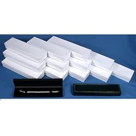 12 Black Leather Watch Bracelet Gift Boxes Display Box