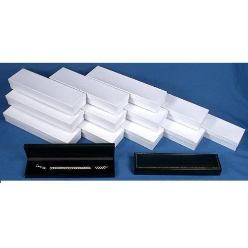 12 Black Leather Watch Bracelet Gift Boxes Display Box