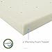 LUCID Topper 2 Inch Ventilated Memory Foam Mattress, Twin