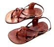 Jesus - Yashua Style III - Camel Shoemaker Unisex Outdoor Leather Biblical - Sandals from the Holy Land