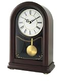Precision MSF Radio Controlled Mahogany finish wooden pendulem mantel clock