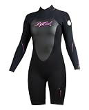 41GkZDMiQrL. SL160  Rip Curl Womens Dawn Patrol Long Sleeve Spring Suit (Black/Black/Pink, 8)