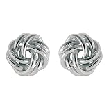 Sterling Silver Love Knot Earrings 10mm