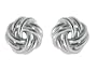 Sterling Silver Love Knot Earrings 10mm