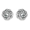 Sterling Silver Love Knot Earrings 10mm