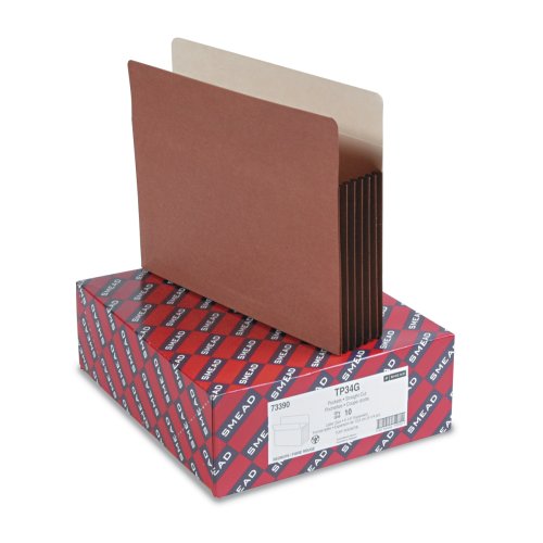 Smead(R) Tuff Pocket(R) Top-Tab File Pocket, 5 1/4in. Expansion, Letter Size