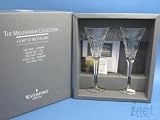 Waterford Millenium Peace 2000 Toasting Flutes Pair NIB