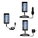 Deluxe Kit for the Dell Streak 5 includes a USB cable with Car and Wall Charger - uses Gomadic TipExchange Technology