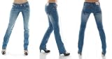 Coole-fun-t-shirts ONLY ME Hueft Jeans BY CRAZY AGE THE ONE - GERADES BEIN, hellblau, Groesse: 36