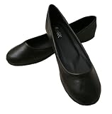 CHIX - Ladies / Womens / Girls Black Ballerina flat casual shoes / Fashion Pumps