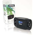 Duronic Apex Digital Display Wind-Up Solar Powered AM/FM Radio Alarm Clock Torch - NEVER NEEDS BATTERIES