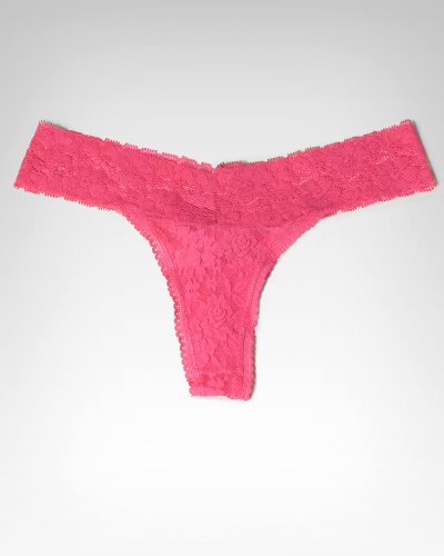 Bebe Lace Low-Rise Thong