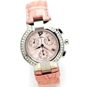 Click here to buy Concord Watches Concord La Scala Chronograph Stainless Steel Pink Diamond Dial Diamon Bezel on Pink... .