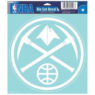 Denver Nuggets Die Cut Car Window Sticker Decal (8x8 Inches)