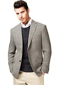 Collezione Wool Rich 2 Button Mini Checked Jacket