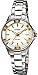 Casio Women's Core LTP1360D-7AV Silver Stainless-Steel Analog Quartz Watch with White Dial