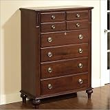 Chatham 40-01 (Antique Black/Drop Pulls) British Isle Bedroom Tall Chest Finish: Antique Black, Knobs: Drop Pulls