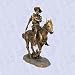 Wild Western Cowboy sculpture on horse statue new XL