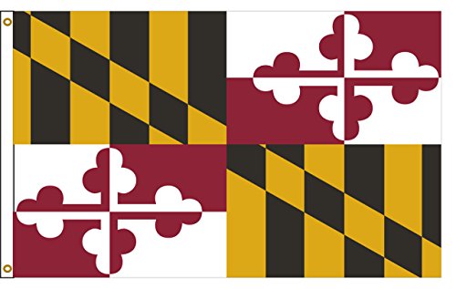 Maryland 4ftx6ft Nylon State Flag 4x6 Made In USA 4'x6'