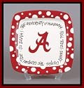 University of Alabama Square Plate Dish - ncaa Team Merchandise