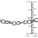 14 Karat White Gold 7.25 inch 2.7mm Open Rope Charm Bracelet image 1
