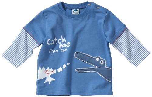 Sanetta Baby - Jungen Hemd, Tierdruck 112205, Gr. 68, Blau (5830) Preisvergleich