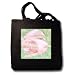 Pink Rose Light Floral Flowers Flower Photography - Black Tote Bag 14w X 14h X 3d