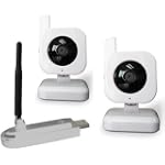 2.4GHz Digital Wireless Security Camera System Plugs Into your Computer or Laptop Includes 2 Complete Wireless Cameras (100% Wi-Fi Interference Free)