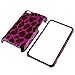 Hot Pink Leopard Hard Snap-on Crystal Skin Case Cover Accessory for Ipod Touch 4th Generation 4g 4 8gb 32gb 64gb